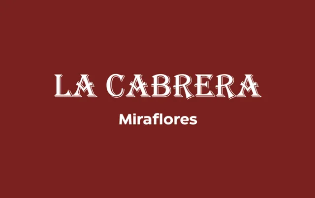 La Cabrera Miraflores digital gift card